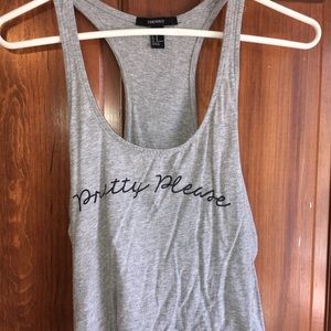 Grey tank top
